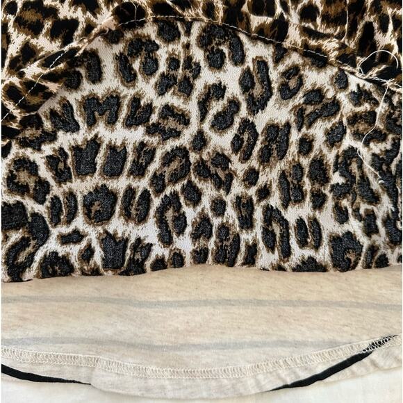 Ariat Katharine Women's Knit Top Leopard Print Rayon Crepe Long Sleeve Size L - Picture 9 of 13